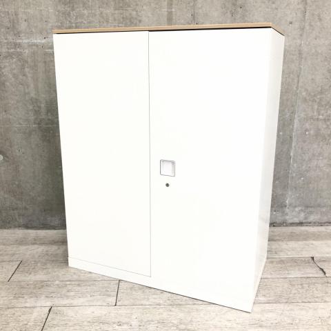 【中古】レクトライン  オカムラ（okamura） ローキャビネット／両開き