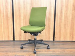 【オフィスの王道！】【納得の座り心地！魔法のように売れ続けている定番のオフィスチェア！】■コクヨ（KOKUYO）製　ウィザード2（wizard2）チェア　肘無し　ハイバック　■固定肘/ランバー付　■オリーブグリーン×ホワイトシェル×ブラック脚