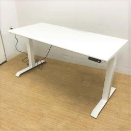 【関西倉庫在庫品】■コクヨ製　シークエンス　昇降デスク　W1550mm　H630mm～1290mm　■ホワイト【現代オフィスのスタンダード！上下昇降デスク入荷！】