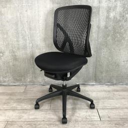 【優しく包み込む樹脂メッシュ・上質な座り心地!人間工学に基づいたS字曲線で理想的な座り心地】■イナバ(Inaba)製 イエラチェア (yera) 肘無 ハイバック 背面樹脂メッシュ(ヌード) ■ブラック【弊社使用欄:A01039265】