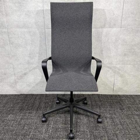 【中古】その他シリーズ TSQ-H-F-B BK アイリスチトセ 肘付ハイバックチェア