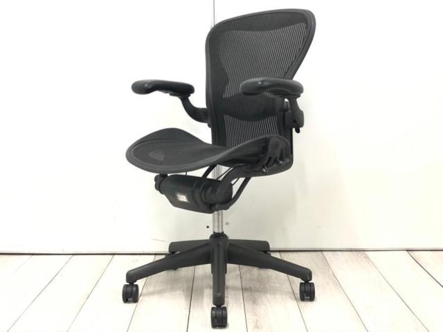 【中古】アーロンチェア（ランバー　フル装備）  Herman Miller（ハーマンミラー） 肘付ハイバックチェア