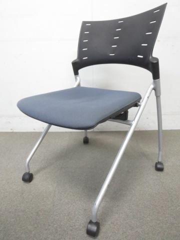 【中古】マノスチェア KLC-310CB-T1N3 イトーキ（ITOKI） ネスティングチェア