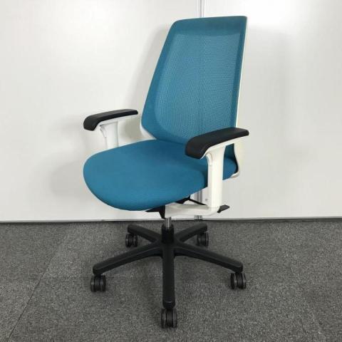 【中古】ノナ KZ-330PG-W9A3 イトーキ（ITOKI） 肘付ハイバックチェア