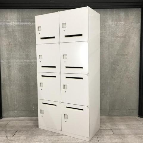 【中古】レクトラインロッカー 4BM13X Z13 オカムラ（okamura） 8人用パーソナルロッカー
