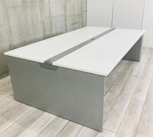 【関東倉庫在庫品】国産のフリーアドレスデスクが倉庫へ大量入荷！詳しくは店員まで！W2400㎜！プロユニットフリーウェイ ホワイト　オフィスバスターズ　梅田本店