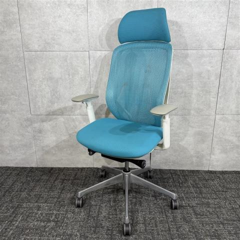 【中古】シルフィーメッシュ C68ABW FMR6 オカムラ（okamura） 肘付ハイバックチェア