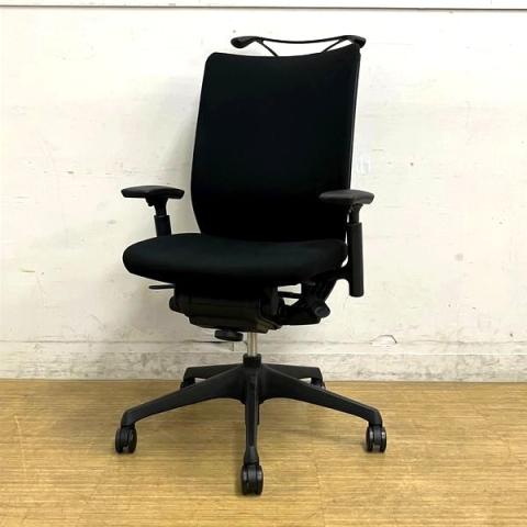 【中古】ヴィスコンテチェア CWG6ZB FBA1 オカムラ（okamura） 肘付ハイバックチェア