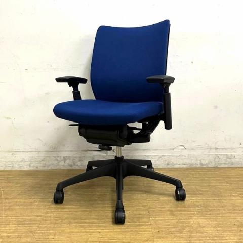 【中古】ヴィスコンテチェア CWC6ZA FEA4 オカムラ（okamura） 肘付ローバックチェア