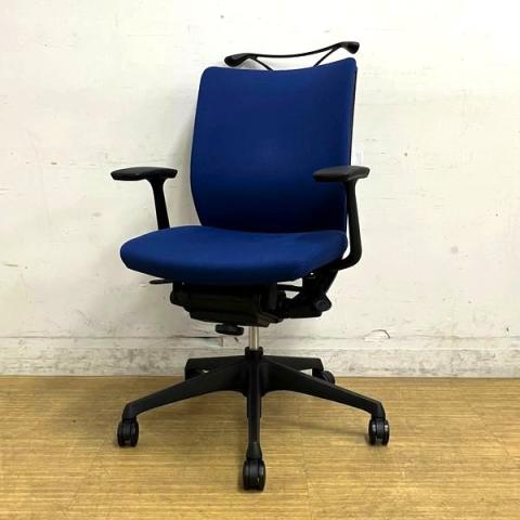 【中古】ヴィスコンテチェア CWC6KG 0108 オカムラ（okamura） 肘付ローバックチェア