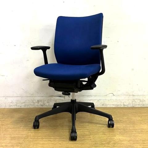 【中古】ヴィスコンテチェア CWC6KG 0108 オカムラ（okamura） 肘付ローバックチェア