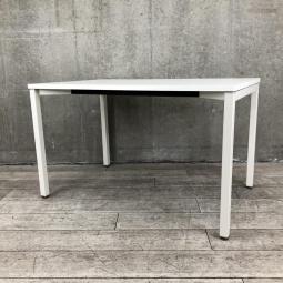 【在庫セール品・1台限定】【T11】■ウチダ (UCHIDA)製　ノティオ (notio)シリーズ　ミーティングテーブル　W1200×D750mm　4本脚　■ホワイト【シンプルで使い勝手のいいミーティングテーブル！休憩室やちょっとした会議などに！約４名様でのご使用を推奨】