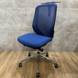 【前傾チルト機能付き】【オカムラ製品で最も人気を集める高機能メッシュチェア!】■オカムラ(okamura)製 シルフィ(Sylphy) ハイバック 背面メッシュ ■ハンガー付き ■インディゴブルー×ブラックシェル〈岐阜・愛知・三重・静岡・福井〉