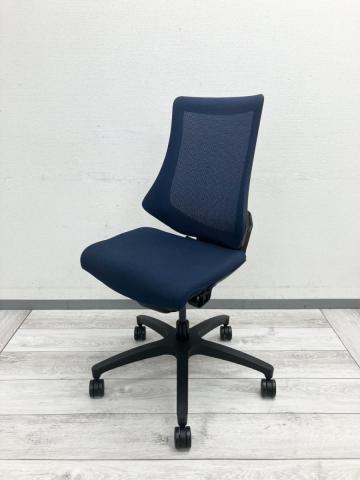 【中古】エフメッシュ KG-170JV-T1B2 イトーキ（ITOKI） 肘無ハイバックチェア