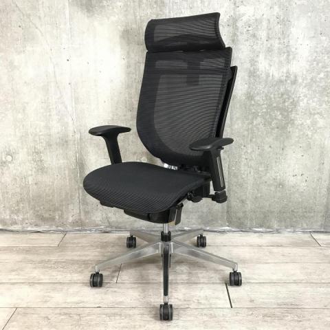 【中古】VIGOR VIG-A50H1-MM BK アイリスチトセ 肘付ハイバックチェア