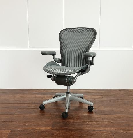 【中古】アーロンチェア  Herman Miller（ハーマンミラー） 肘付ハイバックチェア