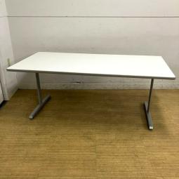 オカムラ　8177シリーズ　ミーティングテーブル　天板ホワイト　T字脚　W1800/D900　4～6人掛け想定【愛知・名古屋・豊田・静岡・浜松】