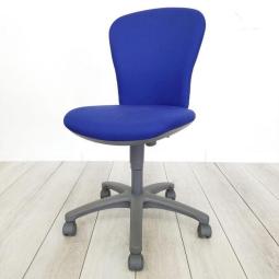 【ふっくらクッションが心地良い！コスパ抜群のコンパクトチェア！】■コクヨ（KOKUYO）製　レグノ2チェア　肘なしローバック　■サークル肘　■ディープマリン×グレーシェル　※肘キズ有　【弊社使用欄：A01042891】