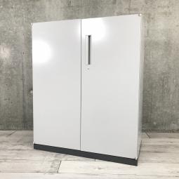 【オフィスに馴染むグレーカラー両開き書庫】■内田洋行　HS　両開き書庫