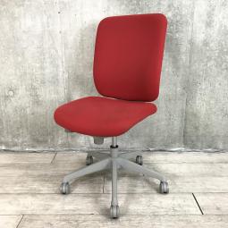 【関東倉庫在庫品】【ふっくらクッションが人気！オカムラ製の定番低価格帯チェア！】■オカムラ製　CG-R　肘無しハイバックチェア　■レッド【弊社使用欄：A01008061】【ECBMC】