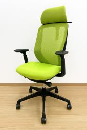 【ゲーミングチェアとしておすすめ!】オカムラ(okamura)シルフィチェア メッシュ仕様 ■色:グリーン エクストラハイバック【稼働肘】