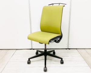 【在庫入替セール品】【まとめて入荷！大量購入をご検討のお客様におすすめです！】■スチールケース製　シンクチェア　グリーン/イエロー　ハンガー付　■スタイリッシュで上質なデザイン！【AD】