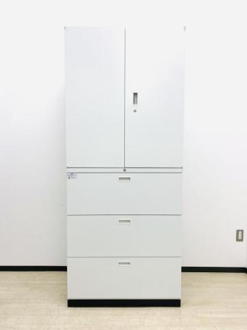 【中古】グロウビックⅣ JH-GU109A3N クロガネ ハイキャビネット／両開き＋3段ラテラル