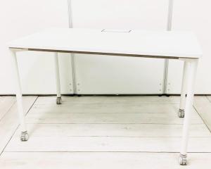 オフィスデスク ABW 平デスク キャスター付き 配線口付き ホワイト・ITOKI/イトーキ ・Active Field/アクティブフィールド【AD】