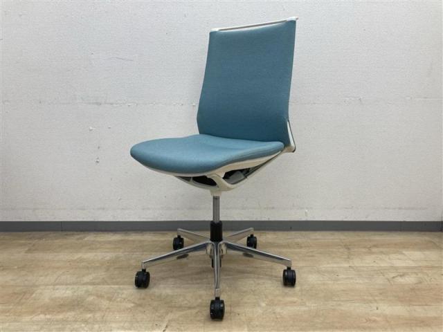 【中古】モード CA15BW FWN4 オカムラ（okamura） 肘無ミドルバックチェア