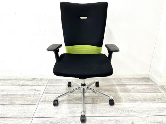 【中古】フィーゴチェア  オカムラ（okamura） 肘付ハイバックチェア