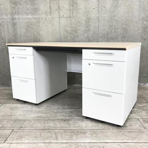 【中古】iSシリーズ SDE-ISN47CASAW コクヨ（KOKUYO） 両袖机