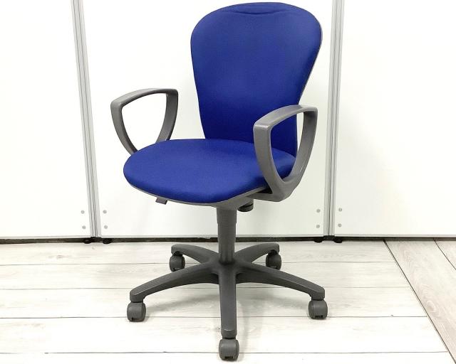 【中古】レグノチェア CRS-G200F4HS65 コクヨ（KOKUYO） 肘付ローバックチェア