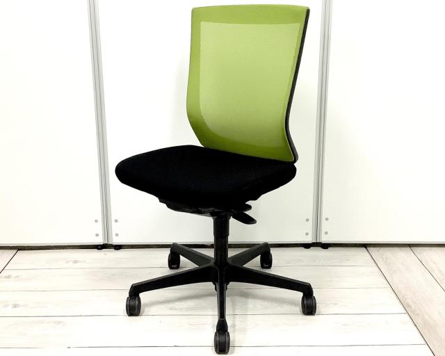 【中古】エスクードメッシュ C437ZR-FHA6 FFW1 オカムラ（okamura） 肘無ハイバックチェア