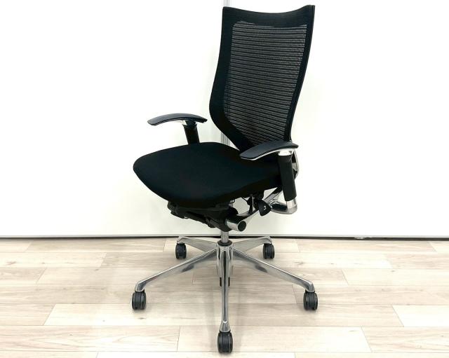 【中古】バロンチェア CP85BR FDF1 オカムラ（okamura） 肘付ハイバックチェア