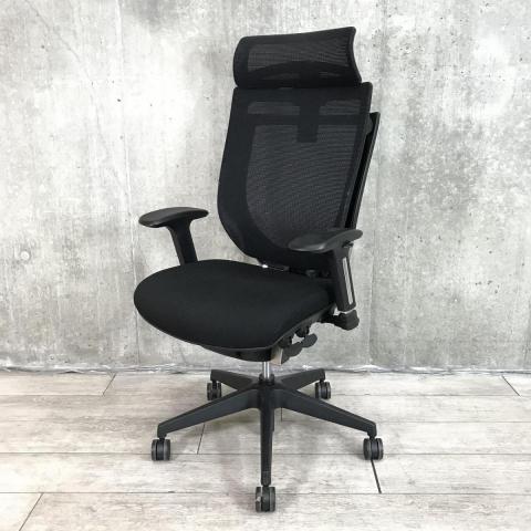 【中古】VIGOR VIG-P50H1-MF BK アイリスチトセ 肘付ハイバックチェア