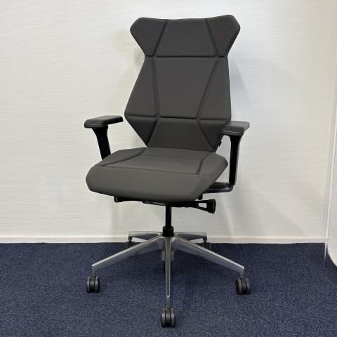 【中古】フリップフラップ アルミ KF-837GC-ZT　W2 イトーキ（ITOKI） 肘付ハイバックチェア