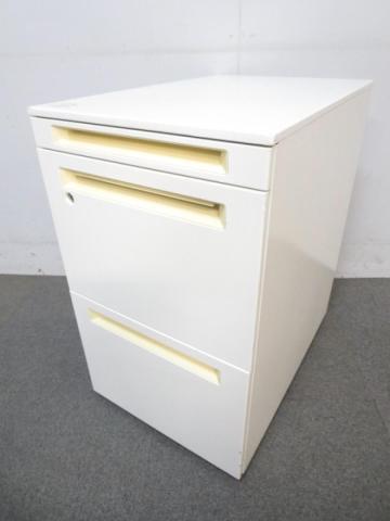 【中古】プロユニット  オカムラ（okamura） ワゴン3段