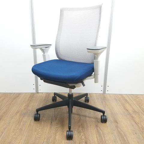 【中古】ベゼル 樹脂脚  コクヨ（KOKUYO） 肘付ハイバックチェア