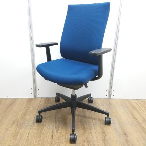 【中古】ウィザード3 樹脂  コクヨ（KOKUYO） 肘付ハイバックチェア