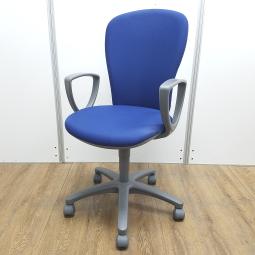 ★コクヨ製　レグノ2　ディープマリン　サークル肘※固定肘　スタンダードタイプ 　肘付きハイバックチェア！！