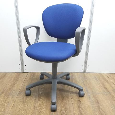 【中古】レグノチェア2  コクヨ（KOKUYO） 肘付ローバックチェア