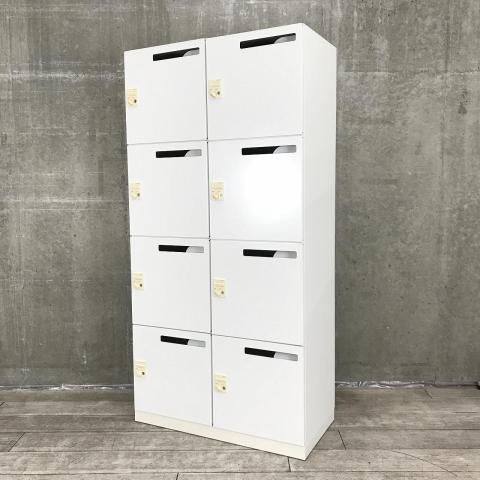 【中古】エディアロッカー BWU-RN82DM79SAWN＊BK コクヨ（KOKUYO） 8人用パーソナルロッカー