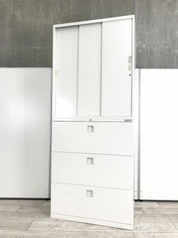 【中古】レクトライン  オカムラ（okamura） ハイキャビネット／その他