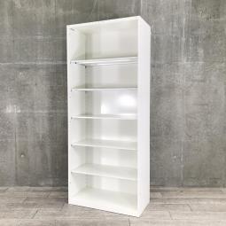 【出し入れしやすい大容量オープンキャビネット！よく使う資料やカタログ収納にオススメ！】■オカムラ（okamura）製　レクトラインシリーズ　オープンハイキャビネット　H2150㎜　■ホワイト ※大型商品のため搬入経路にご注意ください！【弊社使用欄：A01041672】