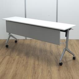 ★コクヨ製　リーフライン　ホワイト　1800xD450xH720サイズ　幕板付　W1800サイドスタックテーブル！！