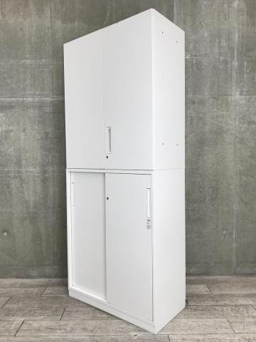 【中古】エディア BWUH-SU59SAWN　/　BWUH-HD259SAWNN コクヨ（KOKUYO） ハイキャビネット／両開き＋両開き