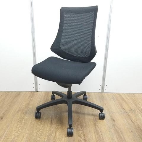 【中古】エフメッシュ KG-170JB-T1T1 イトーキ（ITOKI） 肘無ハイバックチェア