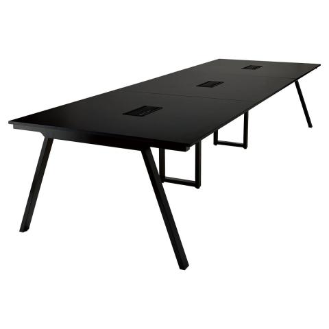 【新品】その他シリーズ EVL-B3614 BK 井上金庫 ミーティングテーブル（会議机）