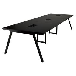 【基本セット1set・増連セット2setの3連仕様】◆会議テーブル　◆大型テーブル　◆井上金庫　◆EVLシリーズ ◆W3600×D1400×H720【新品】