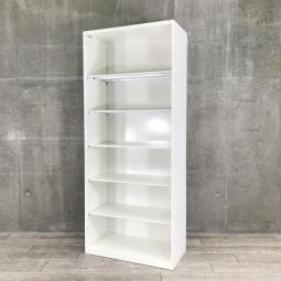 【出し入れしやすい大容量オープンキャビネット！よく使う資料やカタログ収納にオススメ！】■オカムラ（okamura）製　レクトラインシリーズ　オープンハイキャビネット　H2150㎜　■ホワイト ※大型商品のため搬入経路にご注意ください！【弊社使用欄：A01041672】【KN】